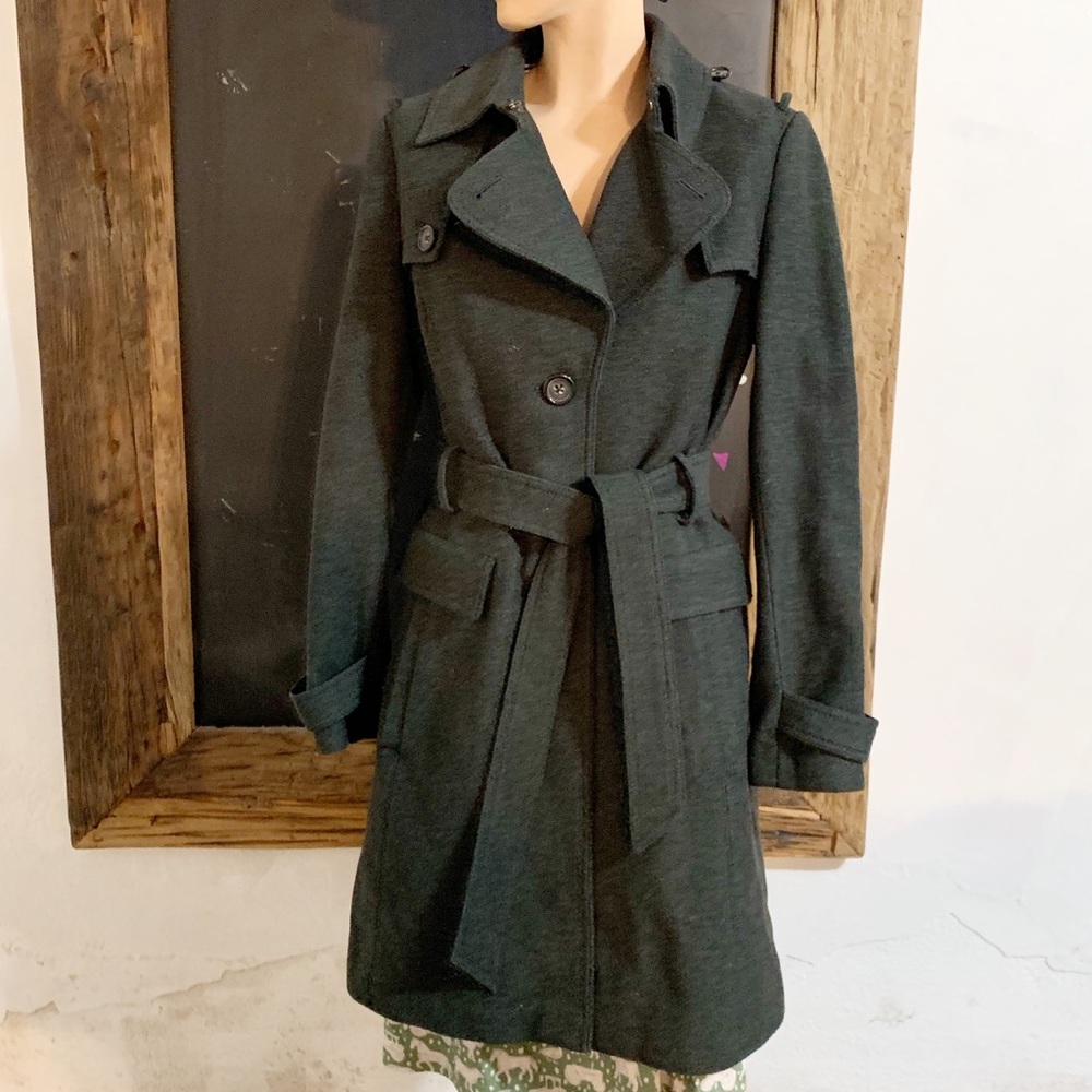 Military style long jacket